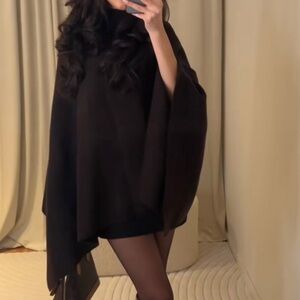 Zara Brown Cape Jacket